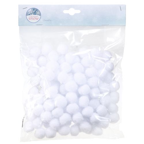 Artikel Deco snebold mini Ø2cm hvide snekugler 400 stk 4 poser