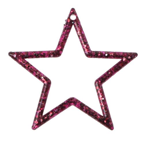 Artikel Dekorativ Star Berry Glitter Bordpynt Jul 4,5cm 120 stk