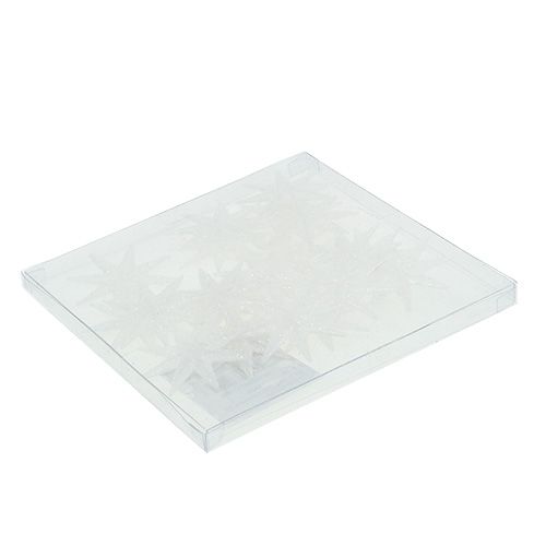 Floristik24 Pyntestjerner hvid Ø5cm 20 stk