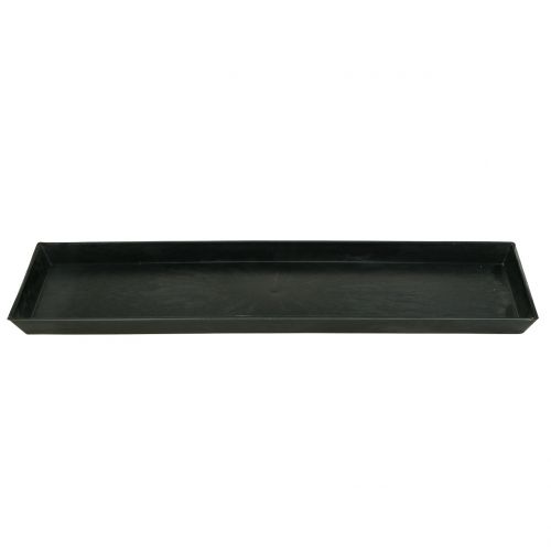 Floristik24 Dekorativ bakke antracit 43cm x 12cm