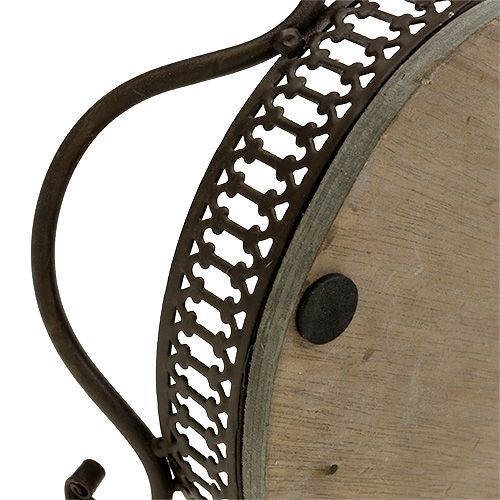 Artikel Dekorativ bakke oval 23cm x 17,5cm x 7,5cm brun