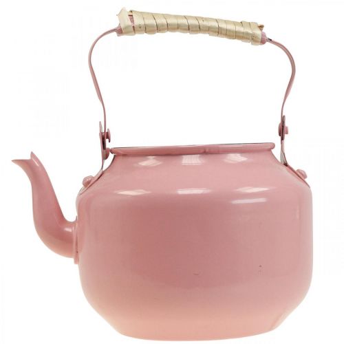 Floristik24 Dekorativ te-kedel plantekasse metal gammel pink Ø8,6cm H16cm