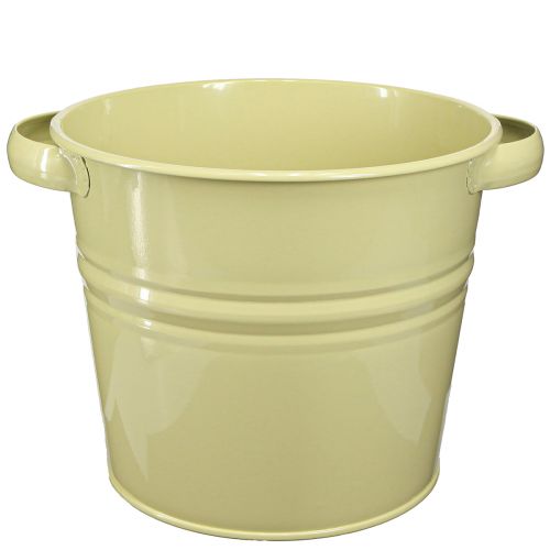 Floristik24 Dekorativ krukke metal grøn gul urtepotte 31x26x21,5cm
