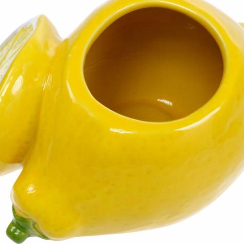 Floristik24 Dekorativ krukke citronvase citrusfrugt keramisk sommerdekoration