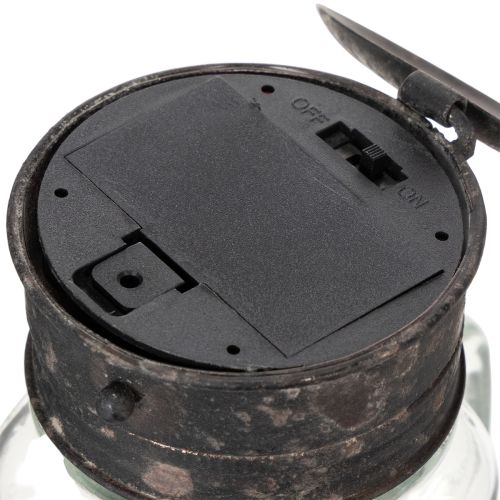 Dekorativt drikkeglas med LED-lampe Ø8cm H16cm | Floristik24.dk