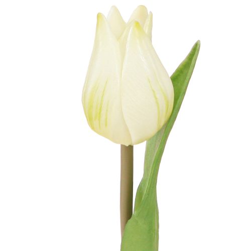 Artikel Dekorative Tulipaner Kunstige Blomster Hvid Creme 20cm 6 stk