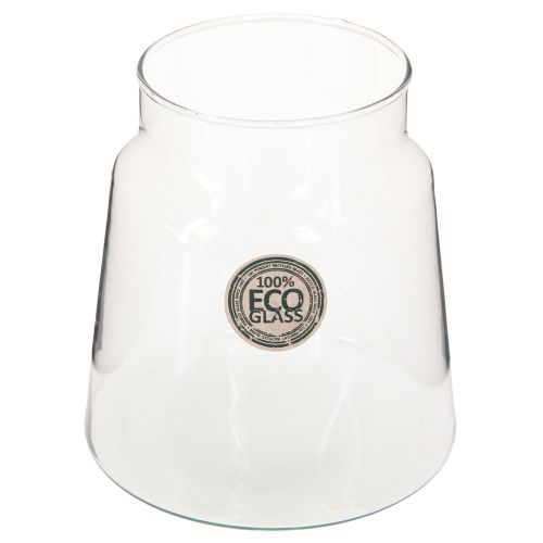 Artikel Dekorativ vase glas blomstervase gennemsigtig Ø14cm H15cm