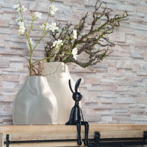 Artikel Dekorativ vase Keramik Grå Moderne Keramik Dekoration 22×9×22,5 cm