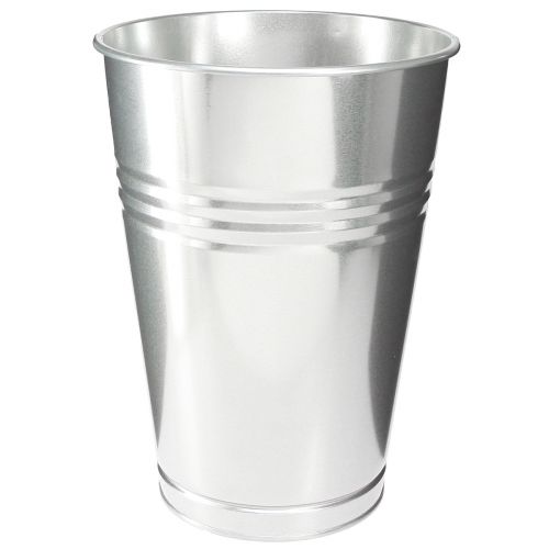 Artikel Dekorativ vase metal konisk høj vase sølv H34cm vase 11L