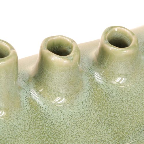 Artikel Dekorativ Vase Båd Keramik Vase Lysegrøn 23×8,5×11cm
