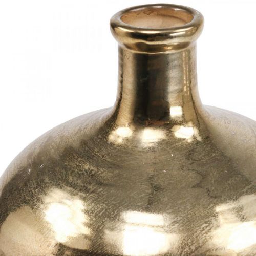 Artikel Dekorativ Vase Sort/Guld Keramik Vase Stor Ø21cm H37,5cm