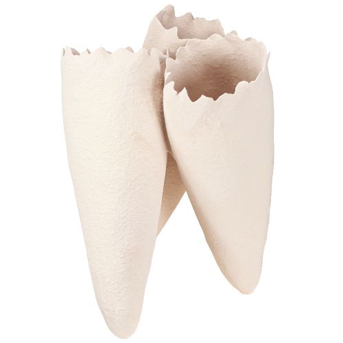 Dekorative vaser Keglevaser Beige Keramik 14,5cmx15x21cm