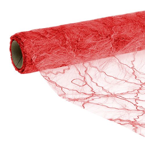 Floristik24 Deco fleece bordtape rød 30cm 5m