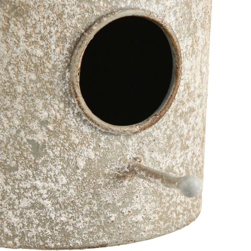 Artikel Dekorativ fuglehus metal hængende dekoration i antik Ø15cm H21cm