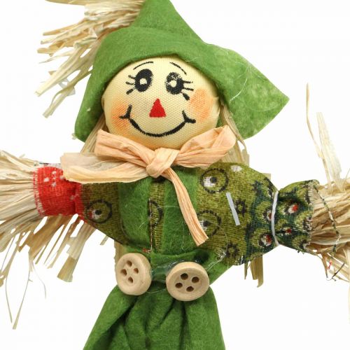 Floristik24 Fugleskræmsel dekoration 17cm assorterede farver L33cm 16 stk