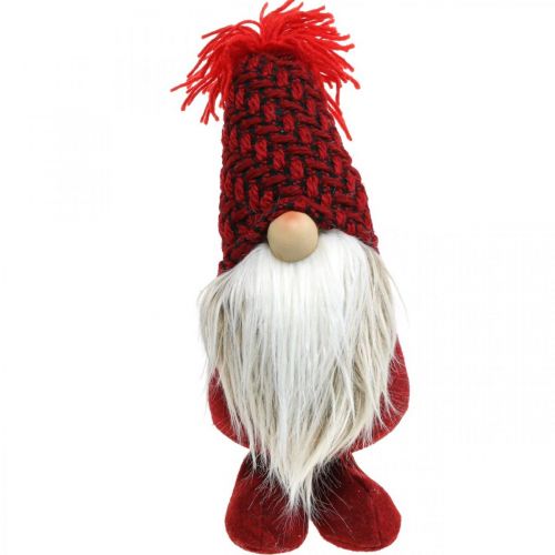 Artikel Deco Nisse Skæg Julenisse Deco Figur Rød H30cm
