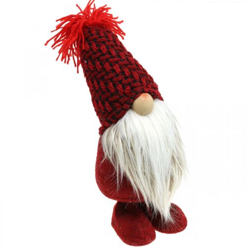 Floristik24 Deco Nisse Skæg Julenisse Deco Figur Rød H30cm