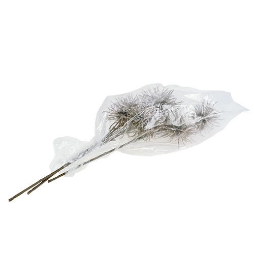 Dekorativ gren med sne 45cm 3stk | Floristik24.dk