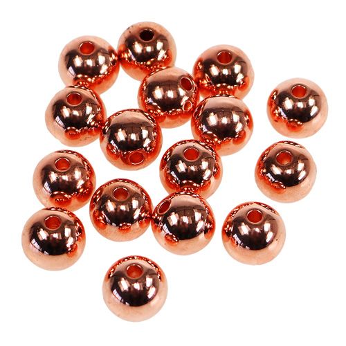 Artikel Dekorative perler kobber metallic 14mm 35 stk