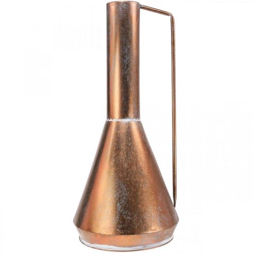 Artikel Dekorativ vase vintage dekorativ kande kobberfarvet metal Ø26cm H58cm