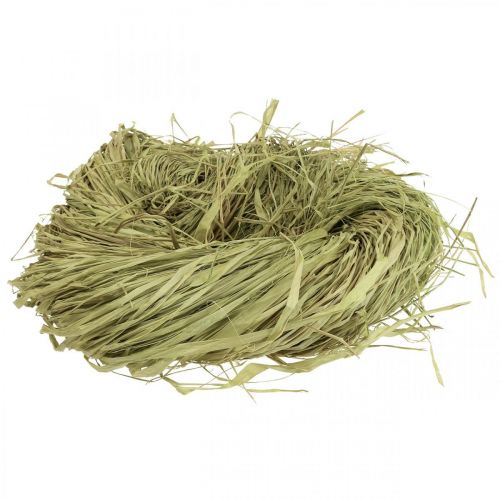 Artikel Dekorativ raffia til kunsthåndværk Naturlig raffia lime 200g