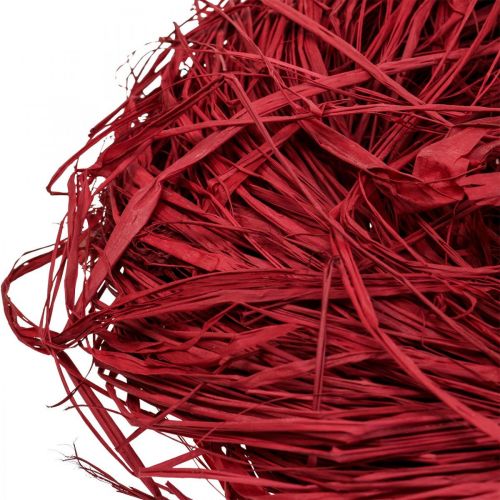 Artikel Dekorativ raffia til fremstilling af naturlig raffia raffia rød 200g