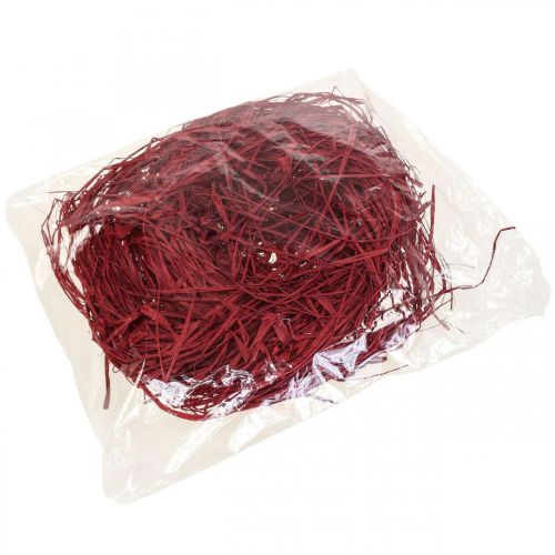 Artikel Dekorativ raffia til fremstilling af naturlig raffia raffia rød 200g