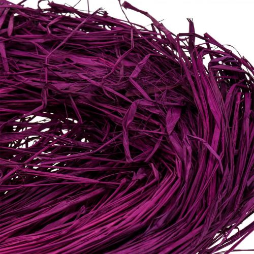 Artikel Dekorativ raffia til fremstilling af naturlig raffia raffia lilla 300g