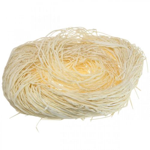 Floristik24 Dekorativ raffia til håndværk Raffia raffia naturlig raffia bleget 200g