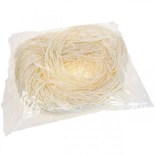 Artikel Dekorativ raffia til håndværk Raffia raffia naturlig raffia bleget 200g