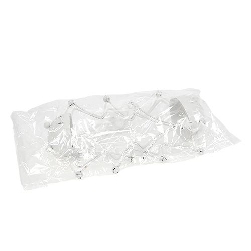 Floristik24 Dekorativt træ med skål til hvidt telys hvid 25 cm 2stk