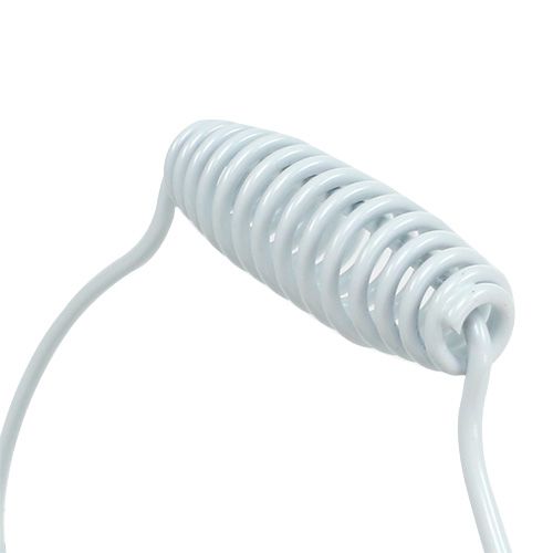 Floristik24 Dekorativ spand hvid med riller Ø21cm H19cm 1p