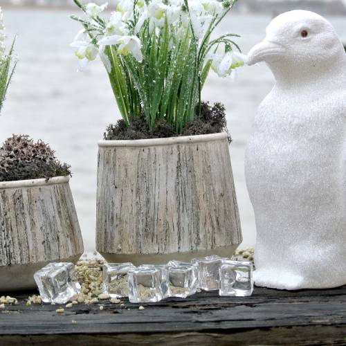 Floristik24 Dekorativ isterning klar 3cm - 4cm 500g