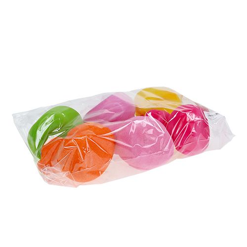 Floristik24 Dekorativ andefarvet røv. 11,5 cm 6stk