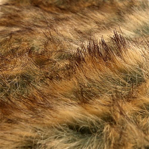 Artikel Dekorativ pelsbånd naturligt 12cm 2m