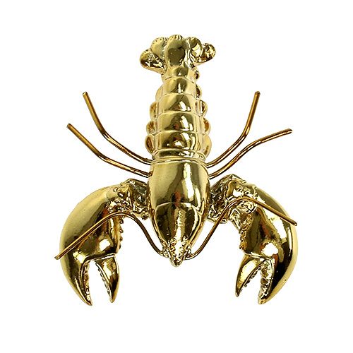 Floristik24 Dekorativ figur hummer 8 cm guld