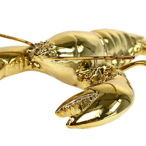 Floristik24 Dekorativ figur hummer 8 cm guld