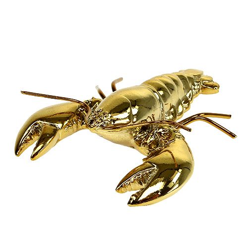 Floristik24 Dekorativ figur hummer 8 cm guld