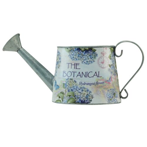 Artikel Dekorativ vandkande metal hortensia metalkande 30×11cm H14,5cm