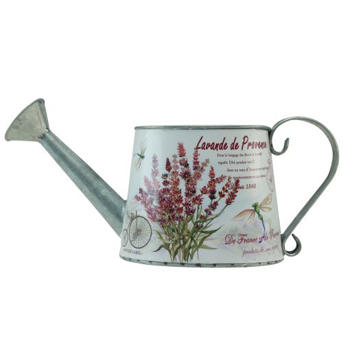 Artikel Dekorativ vandkande metal lavendel kande 30×11cm H14,5cm