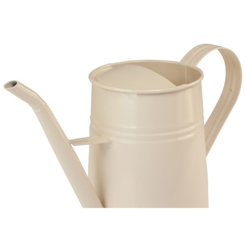 Artikel Dekorativ vandkande i metal rumvandkande creme H23cm 1,7L