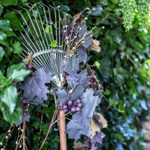 Deco Garland Vinblade og druer Efterårsguirlande 180cm