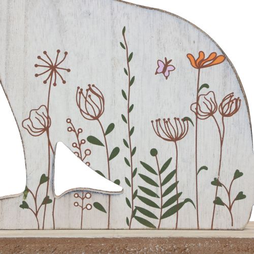 Artikel Dekorativ kanin siddende træhare Påskehare træ 26×19,5 cm