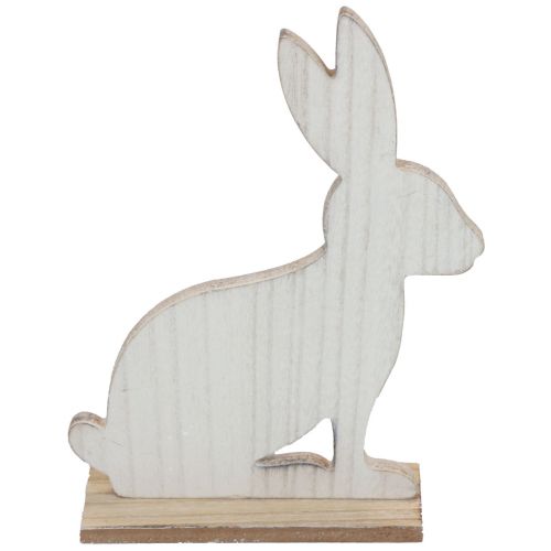 Artikel Dekorativ kanin siddende træhare Påskehare træ 26×19,5 cm