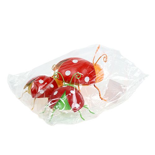 Floristik24 Deco bille assorterede farver 8cm 3stk