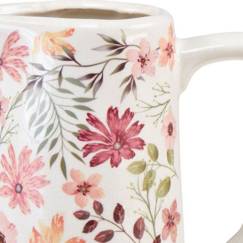 Artikel Dekorativ kande blomster keramik vase lertøj vintage 19,5cm