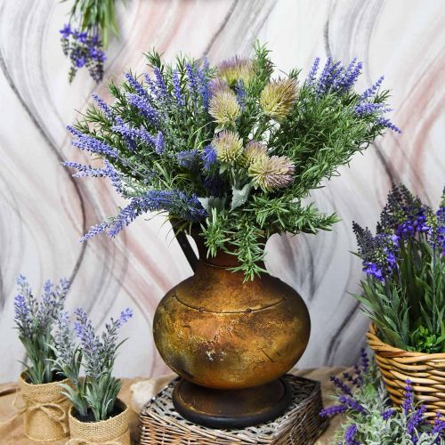 Artikel Deco kande antik look vase vintage metal haven dekoration H26cm