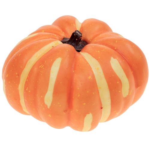 Floristik24 Halloween græskar dekoration, efterårs dekoration bord orange 12,5cm H7cm 4stk