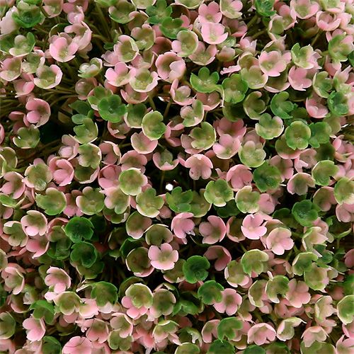 Floristik24 Dekorativ kugle pink grøn kunstig blomsterkugle Ø18cm 1 stk