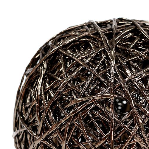Dekorativ kugle mørkebrun Ø15cm | Floristik24.dk